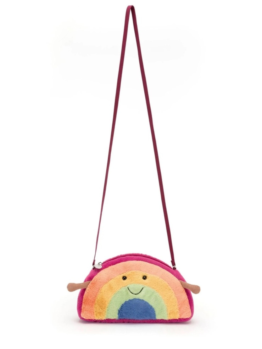 Jellycat Rainbow Plush Crossbody Bag Amuseable Purse
